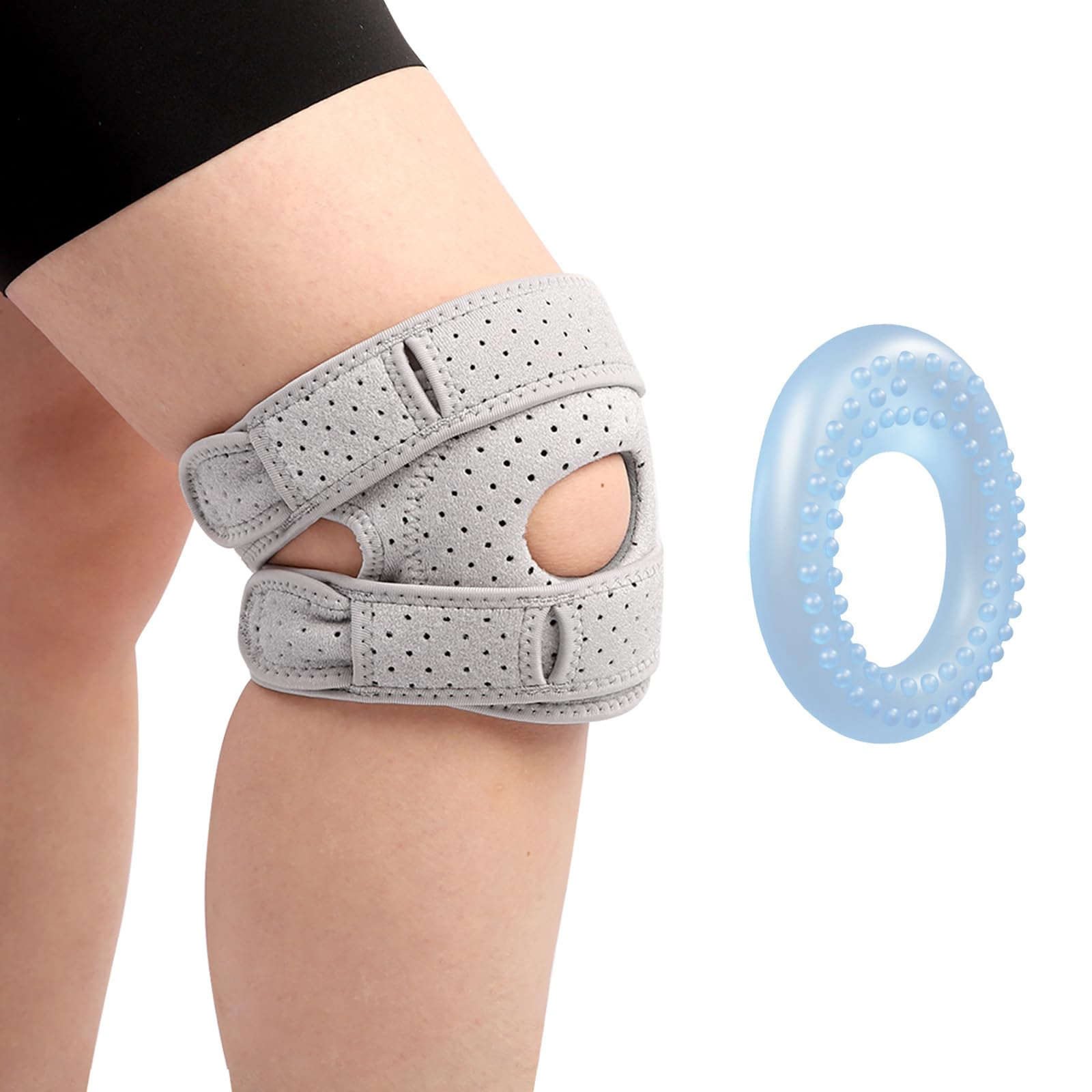 2 rodilleras ajustables para adultos rehabilitación y alivio del dolor de articulaciones