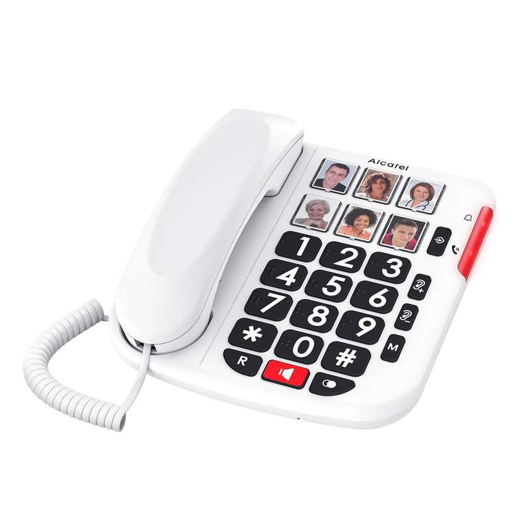 Teléfono fijo para mayores Alcatel TMAX 10+ (Teclas grandes, memorias con foto y Audio Boost) por 18,98€ (PVP 23,63€)