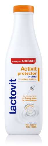 Lactovit - Gel de Ducha Protector Activit, Cuida el Microbioma, Hidrata, Nutre, Protege, Textura Cremosa, Pieles Sensibles - 750 ml