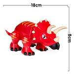 Pinypon Action - Wild Quad con Dino, incluye un vehículo de juguete, un styracosaurus rojo y un muñeco Pinypon explorador
