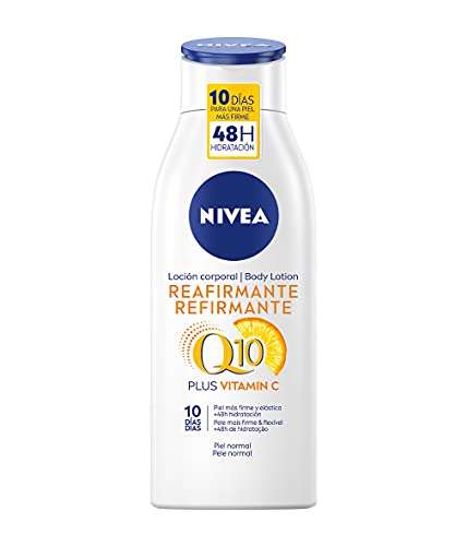 NIVEA Q10 Plus Vitamina C Loción Reafirmante Corporal (6 x 400 ml), crema hidratante corporal para piel elástica en 10 días