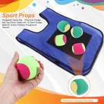 "El Paintball de niños" Juego de Dodgeball - 2 Chalecos Adhesivos para Niños con Etiqueta de Dodgeball con 10 Bolas Deportivas