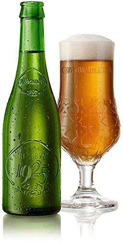 Alhambra Reserva 1925 Cerveza Dorada Lager - Pack de 24 Botellas x 33cl