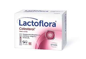 Lactoflora - Colesterol Complemento Alimenticio- Ayuda a mantener niveles normales de colesterol Vitamina B1 y Omega3 - 30 sobres