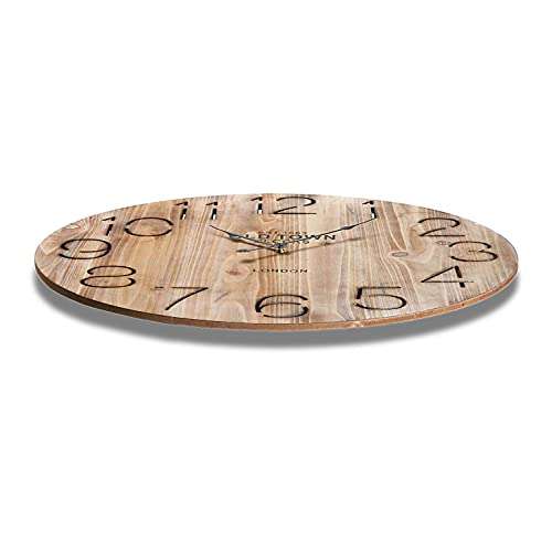 Versa Rethel Reloj de Pared Decorativo, Medidas (Al x L x An) 58 x 4,5 x 58 cm, en madera