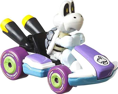 Hot Wheels Mario Kart Pack 4 personajes 2, coches de juguete con personajes, regalo para niños +3 años (Mattel HDB23)