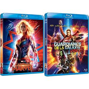 Pack Capitana Marvel + Guardianes de la Galaxia Vol.2 Bluray