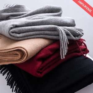 bufanda de lana para mujer, bufandas de invierno para adultos (30 colores)