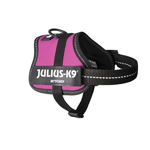Arnés K9 Power de Julius-K9 en tamaño Baby 2 y color rosa oscuro