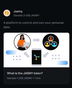 Gana 3USD en JASMY en Coinbase Learn