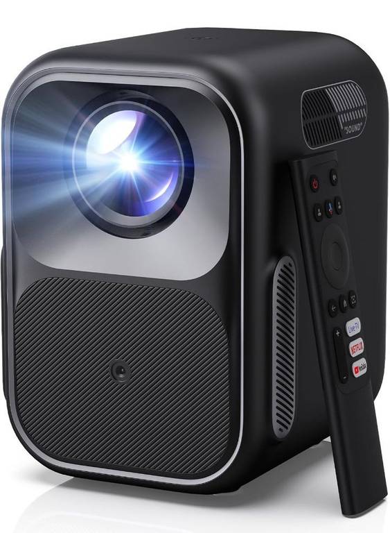 Proyector WEMAX 1080P con Google TV y Netflix, 300 lúmenes, HDR10, autoenfoque y keystone, WiFi 5G y Bluetooth (4K)