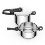 TEFAL Secure Trendy Pressure Cooker. Dos ollas a presión de 4L y 6L