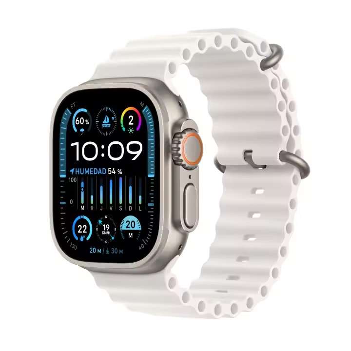 Apple Watch Ultra 2 Ocean (2023), GPS + Cellular, 49 mm, Caja de titanio.