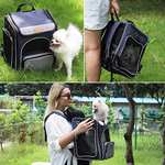 Mochila Transportin Plegable para Gatos y Perros