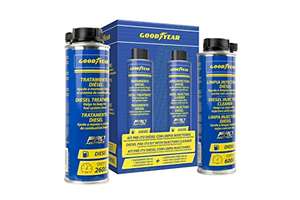 Goodyear Kit Pre-ITV Diésel con Limpia Inyectores Goodyear Pro Additives. Aditivo de Combustible Diésel 300+300 ml
