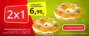 Oferta roscones reyes sabor nata 2x1 (6,99 la unidad)
