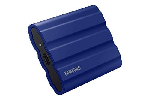 SAMSUNG T7 Shield SSD Portátil 1TB, USB 3.2 Gen.2, SSD Externo, Azul (MU-PE1T0R/EU) tambien Samsung T7 Shield 1TB 110.99€ en PcComponetes.