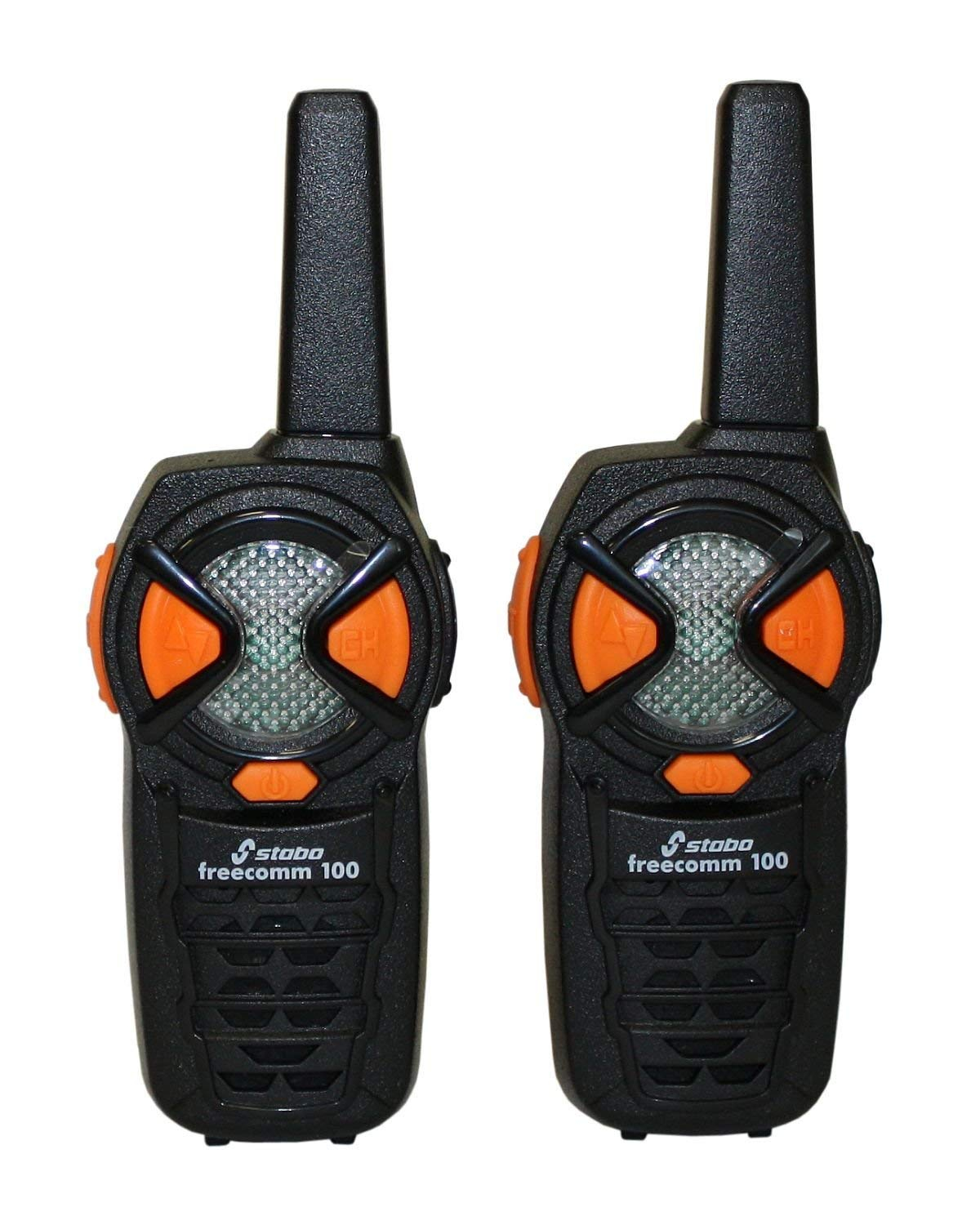(Reaco - Como nuevo) Stabo Elektronik - Walkie Talkies Frecomm 100, Cubre hasta 10 km