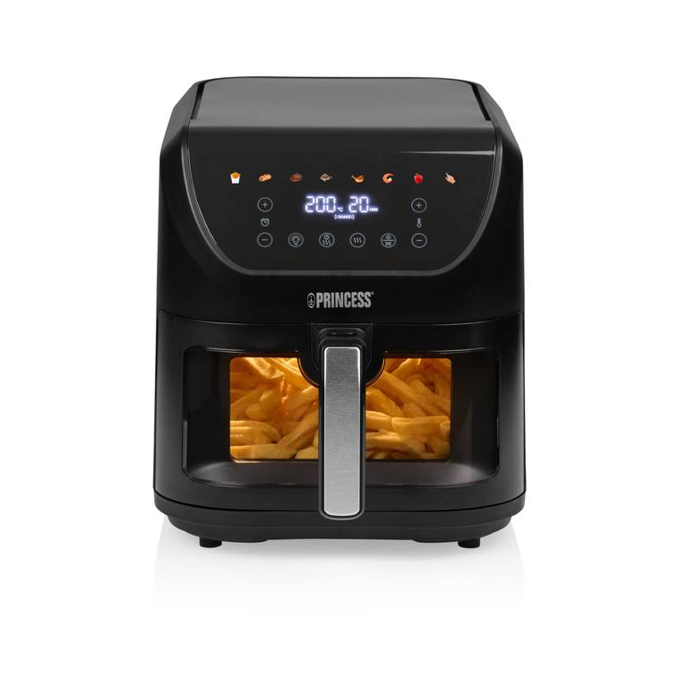 Freidora de Aire Princess SlimFry Airfryer 8L (2000 W, Ventana de Visualización)