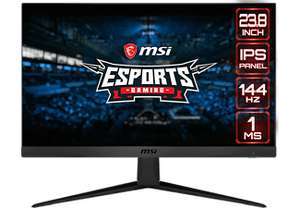 Monitor gaming - MSI OPTIX G241, 23.8" LED IPS, Full-HD, 1 ms, 144Hz, FreeSync, HDMI, Negro