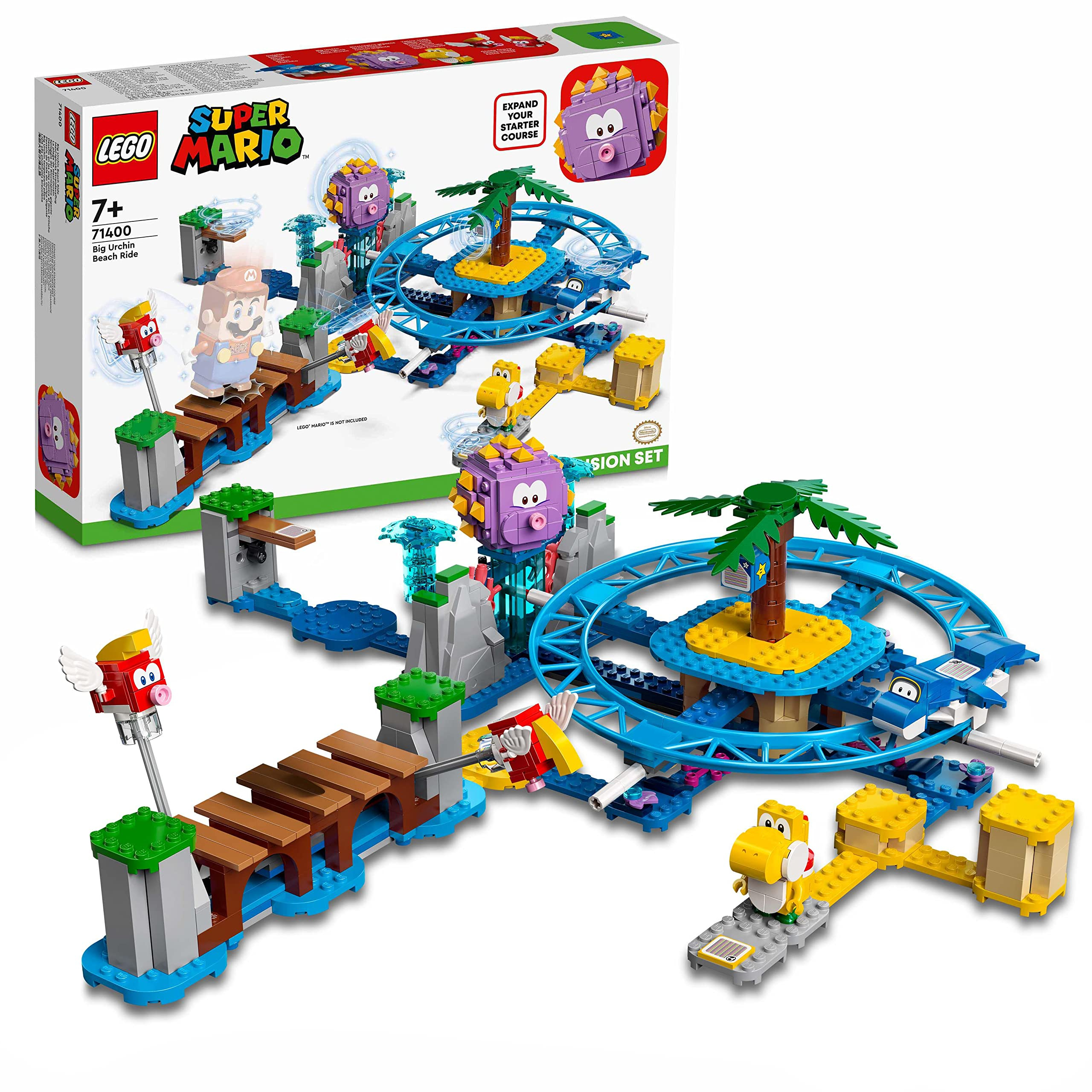 LEGO 71400 Super Mario Set de Expansión: Desafío en Las Olas contra el Gran Erincho