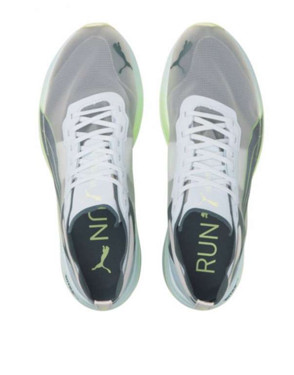 Puma Deviate Nitro Elite Gris-Verde (Tallas 40, 41, 42 y 42.5). Zapatillas  Running con fibra de carbono en la suela. » Chollometro