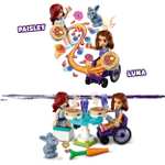 LEGO Friends Puesto de Tortitas, Cafetería de Juguete con Mini Muñecas Paisley y Luna, Juego Creativo de Comiditas, Detalle de Cumpleaños