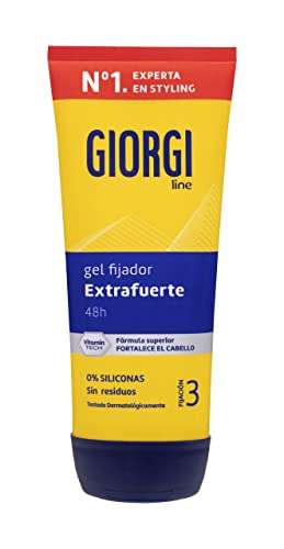 3x Giorgi Line - Gomina Perfect Fix, Máxima Fijación 48h sin Residuos, Fijación 3 Extrafuerte - Formato Viaje 50 ml [0'92€/ud]