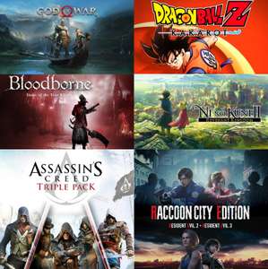 PS4&PS5 :: God of War, Bloodborne GOTY, Ni No Kuni, Dragon Ball Z: Kakarot Deluxe, Sagas Assassin's Creed y Resident Evil