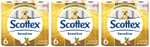 18x Rollos Scottex Sensitive Papel Higiénico Seco Leche de Almendras (3x2 y CR)