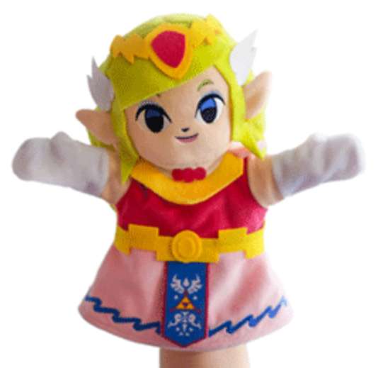 Peluche marioneta de Zelda y otros personajes de Nintendo (desde 9,95€)