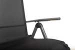 Chicreat - Silla de relax de aluminio Korfu con reposabrazos, 61 x 21 x 95 cm, Gris
