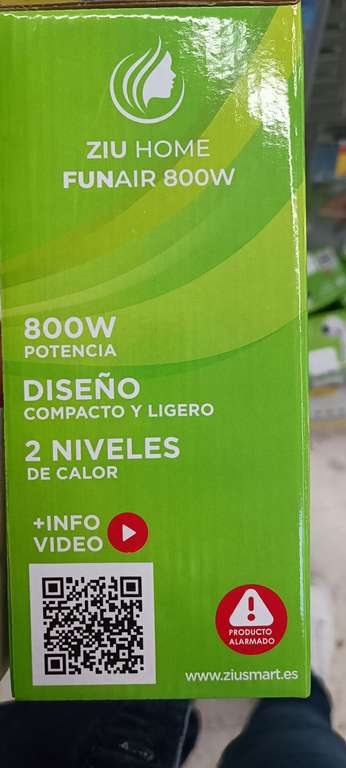 Secador 800W a 2,99€ en Carrefour Almería