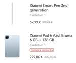 Xiaomi Pad 6 [6Gb/128Gb] + Xiaomi Smart Pen 2nd Generation (212€ con Mi Points)