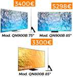 Bajadas de precio + cashback para la serie QN800B y QN900B de Samsung, en 75 y 85 pulgadas