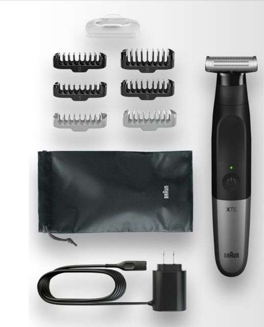 Braun Recortadora de barba Series XT5 con Kit de depilación corporal (Tb Amazon)