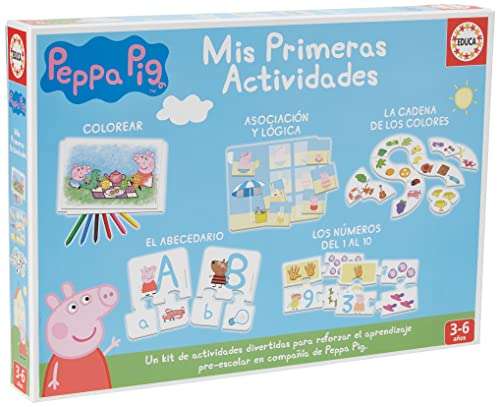 Educa - Mis Primeras Actividades Peppa Pig, Donde aprenderán a Colorear, el abecedario, el Calendario, los números y los Colores