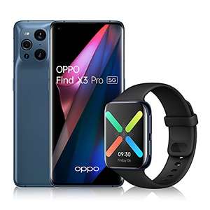 OPPO Find X3 Pro 12GB 256GB Snapdragon 888, 120Hz, carga rápida 65W + OPPO Watch 46mm GPS, NFC, Bluetooth, WiFi, Función Carga Rápida VOOC