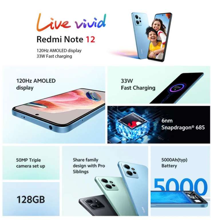 Xiaomi Redmi Note 12 4G 4+128 (PLAZA)
