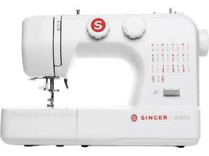 Máquina de coser - Singer SM024-RD, 24 Puntadas útiles, Luz LED, Enhebrador automático