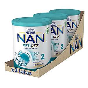 Nestlé Nan Optipro 2 Leche de Continuación en Polvo, 3 x 800g (CR)