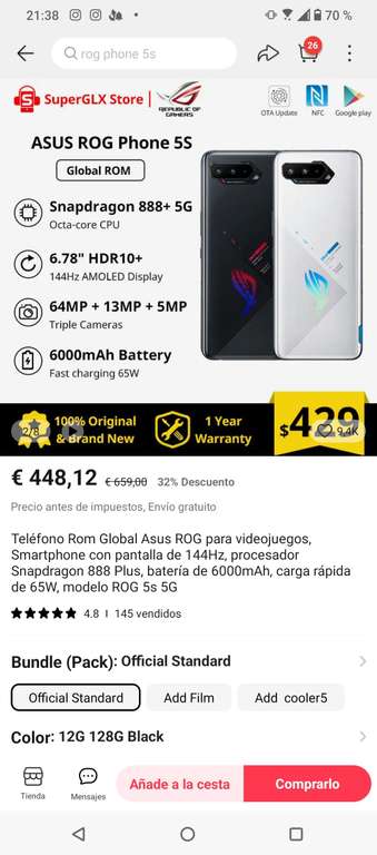 Asus Rog Phone 5S