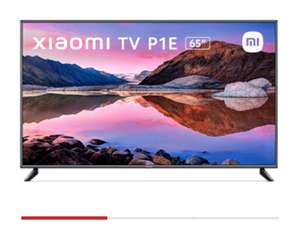 TV LED 65" - Xiaomi TV P1E, UHD 4K, Quad A55 1.5 GHz, Smart TV, Android TV, 20 W, Dolby Audio, DTS-HD, Negro