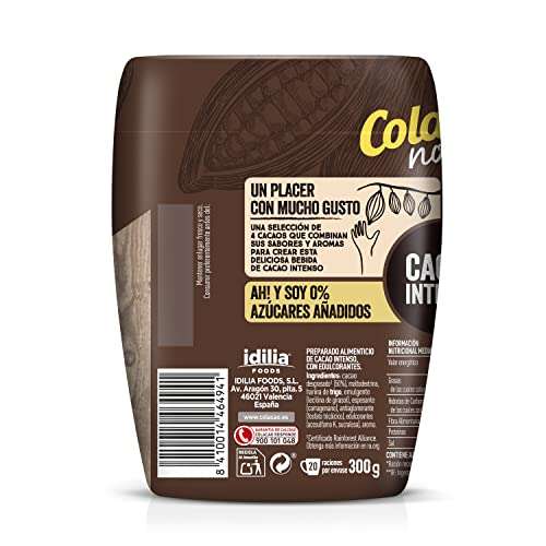 Noir cacao soluble 0% azúcares añadidos bote 300 g · COLACAO