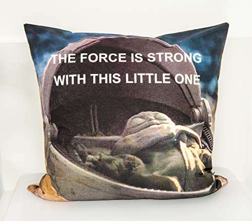 Star Wars Mandalorian Juego de 1 funda de edredón de 140 x 200 cm + 1 funda de almohada de 70 x 90 cm 100% algodón