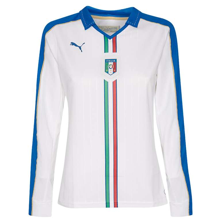 Italia FIGC PUMA Mujer Camiseta de segunda equipación de manga larga