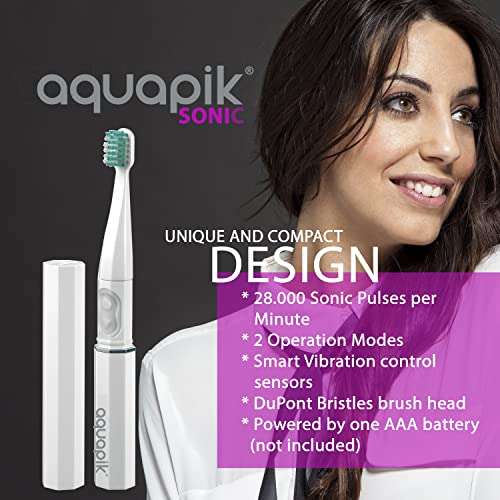 Aquapik 100 ULTRA - Irrigador dental y Nasal profesional con 7 Boquillas multifuncionales 10 niveles