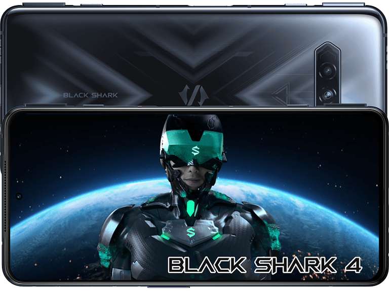 Móvil - Black Shark 4, Negro, 8 GB RAM, 128 GB, 6.67" FHD+ AMOLED, Snapdragon 870, 5G, Android 11
