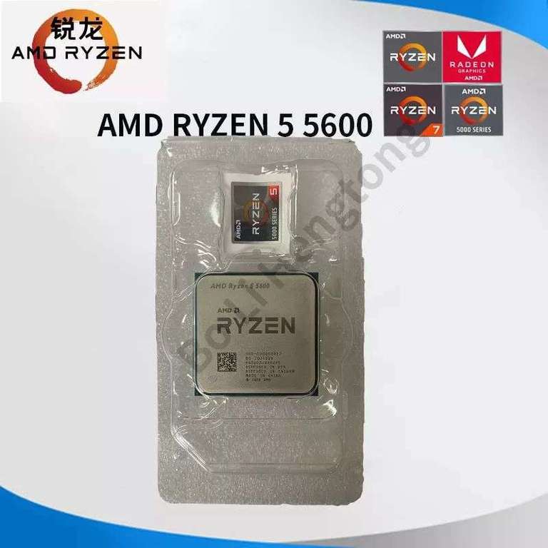 AMD Ryzen 5 5600 - Procesador de socket AM4, Nuevo, sin enfriador