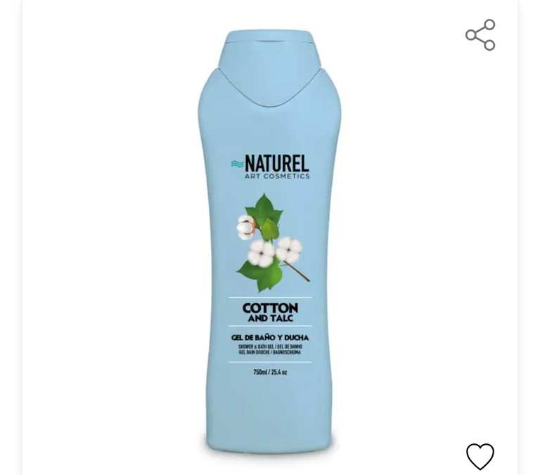 Imagen de Gel de Baño y Ducha Algodón y Ta